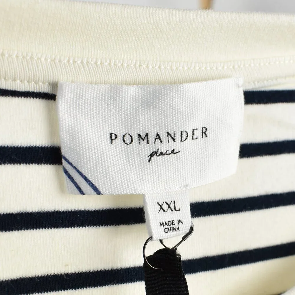 Pomander Place Navy Stripe Gio Maxi Dress NEW - XXL - Picture 9 of 10